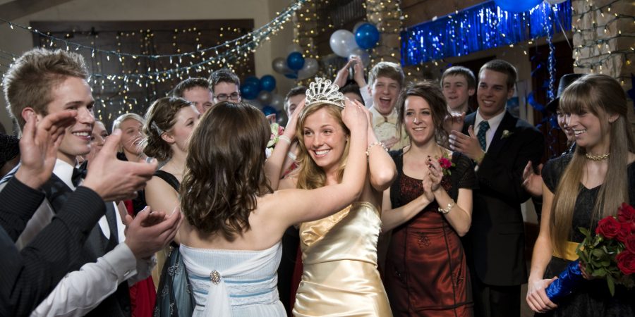 USA, Utah, Cedar Hills, Teenagers (14-17) at high school prom