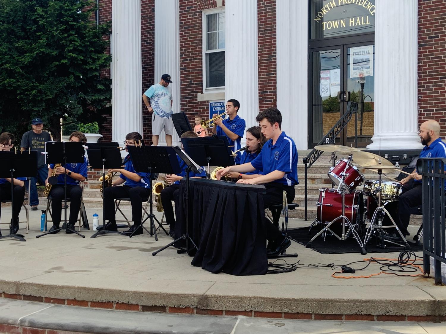 The Nphs Jazz Band Performs At The Village Festival In Centredale 